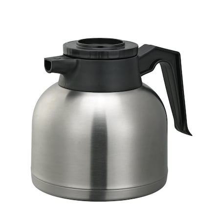 Service Ideas Coffee Decanter, Vacuum Insulated, 1.9 Liter, Stainless Steel SHS19S